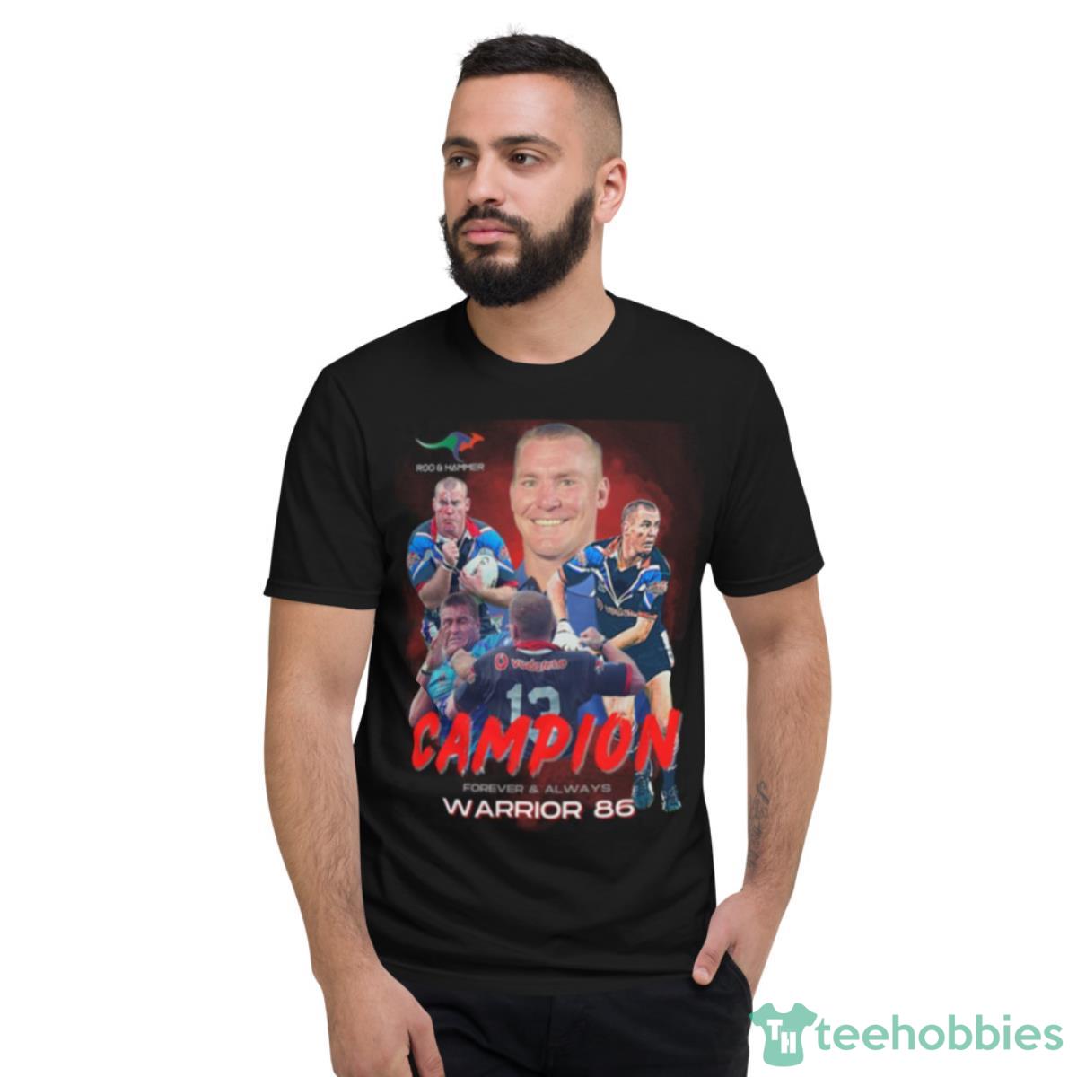 Campion Warrior 86 Design Rugby Player Shirt - Short Sleeve T-Shirt
