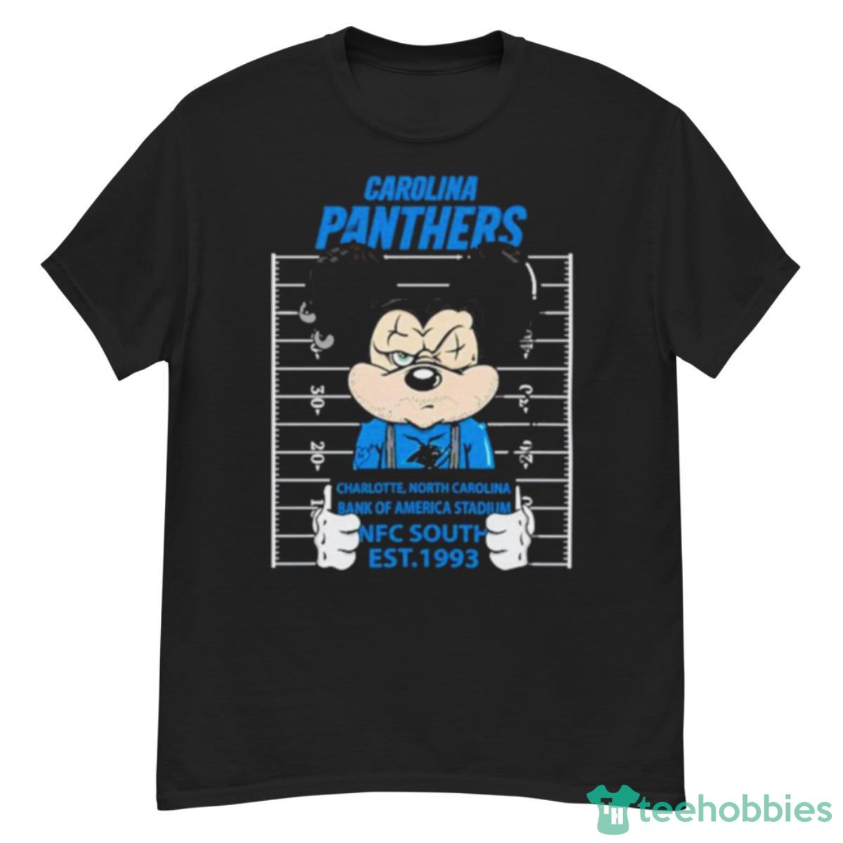 Carolina Panthers Mickey Mouse Charlotte North Carolina Bank Of America Stadium Nfc South Est 1993 Shirt Product Photo 1
