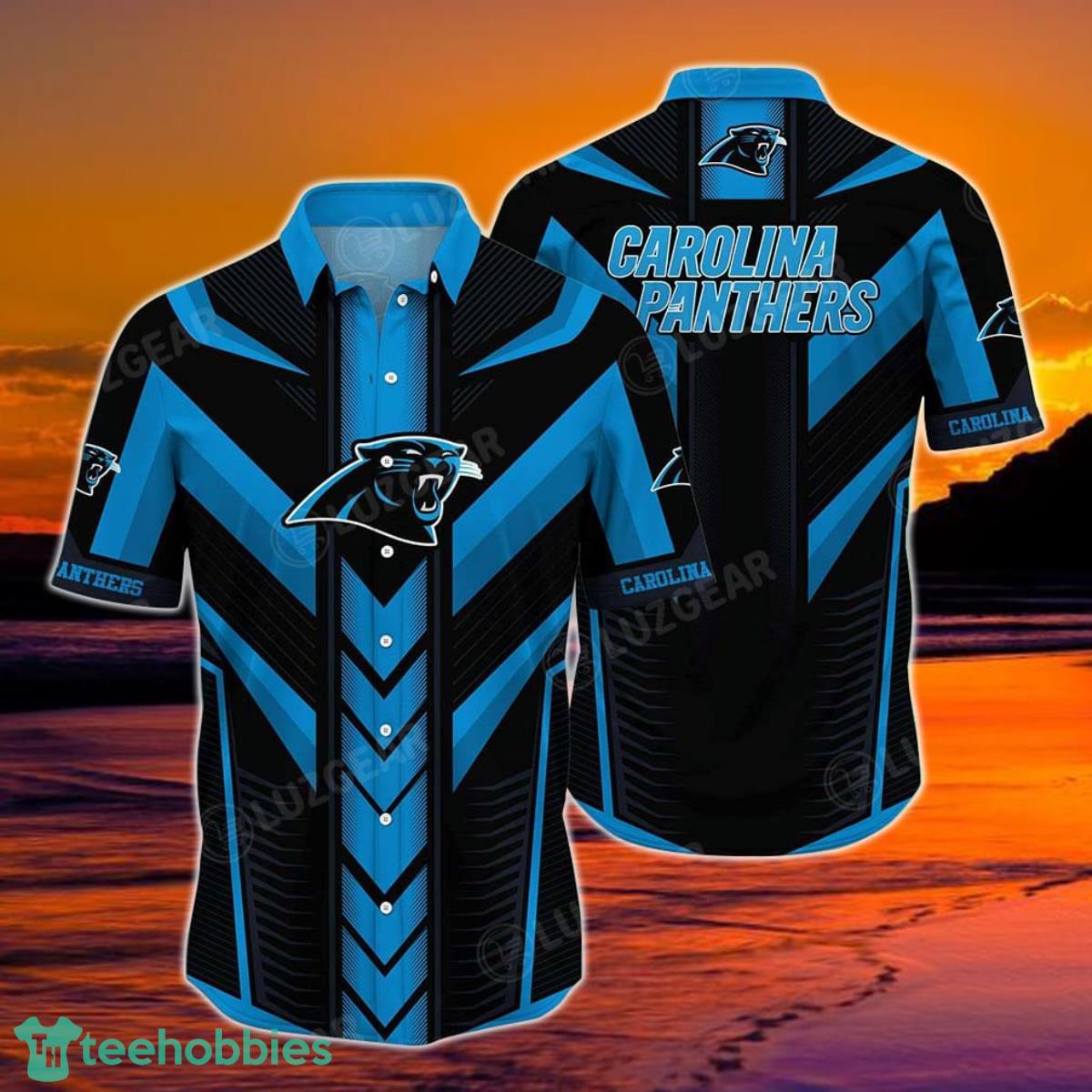 Carolina Panthers NFL Hawaiian Shirt Summer Short Sleeve Button Down Shirt Gift For Big Fans Product Photo 1