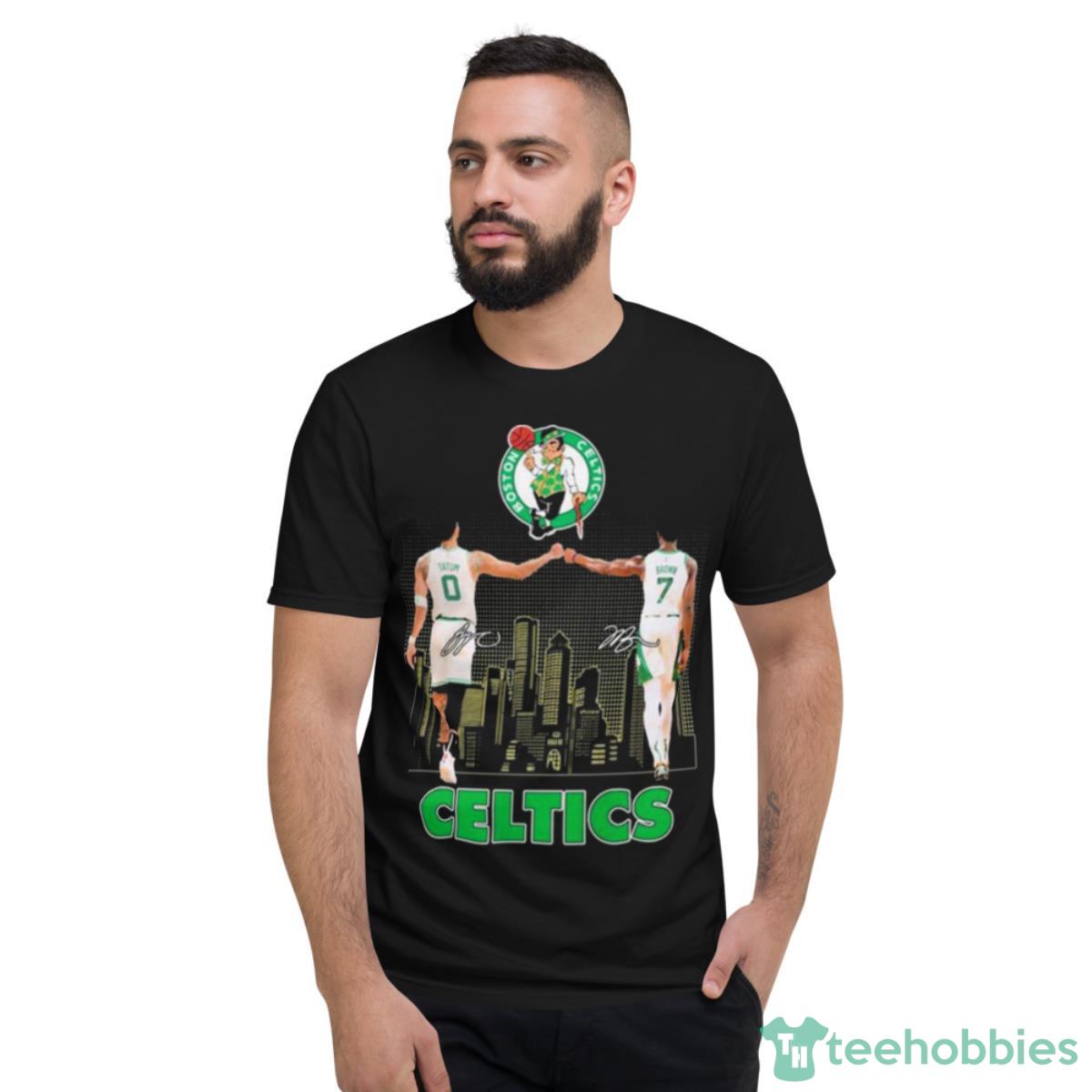 Celtics Tatum And Brown City Signature Boston Celtics Shirt - Short Sleeve T-Shirt