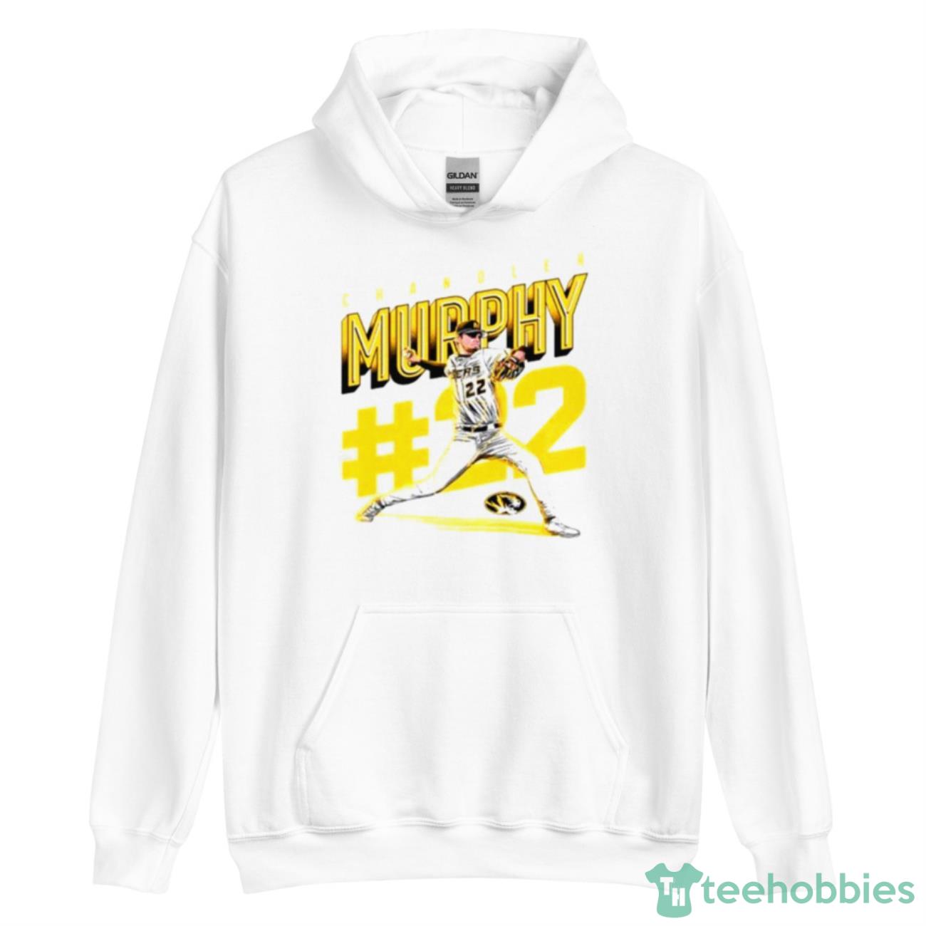 Chandler Murphy No 22 Missouri Tigers Baseball Shirt - Unisex Heavy Blend Hooded Sweatshirt