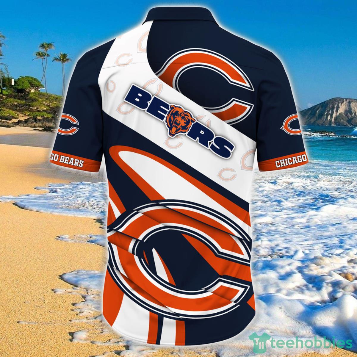 Chicago Bears Hawaiian Shirt Short Sleeve Big Logo Product Photo 2