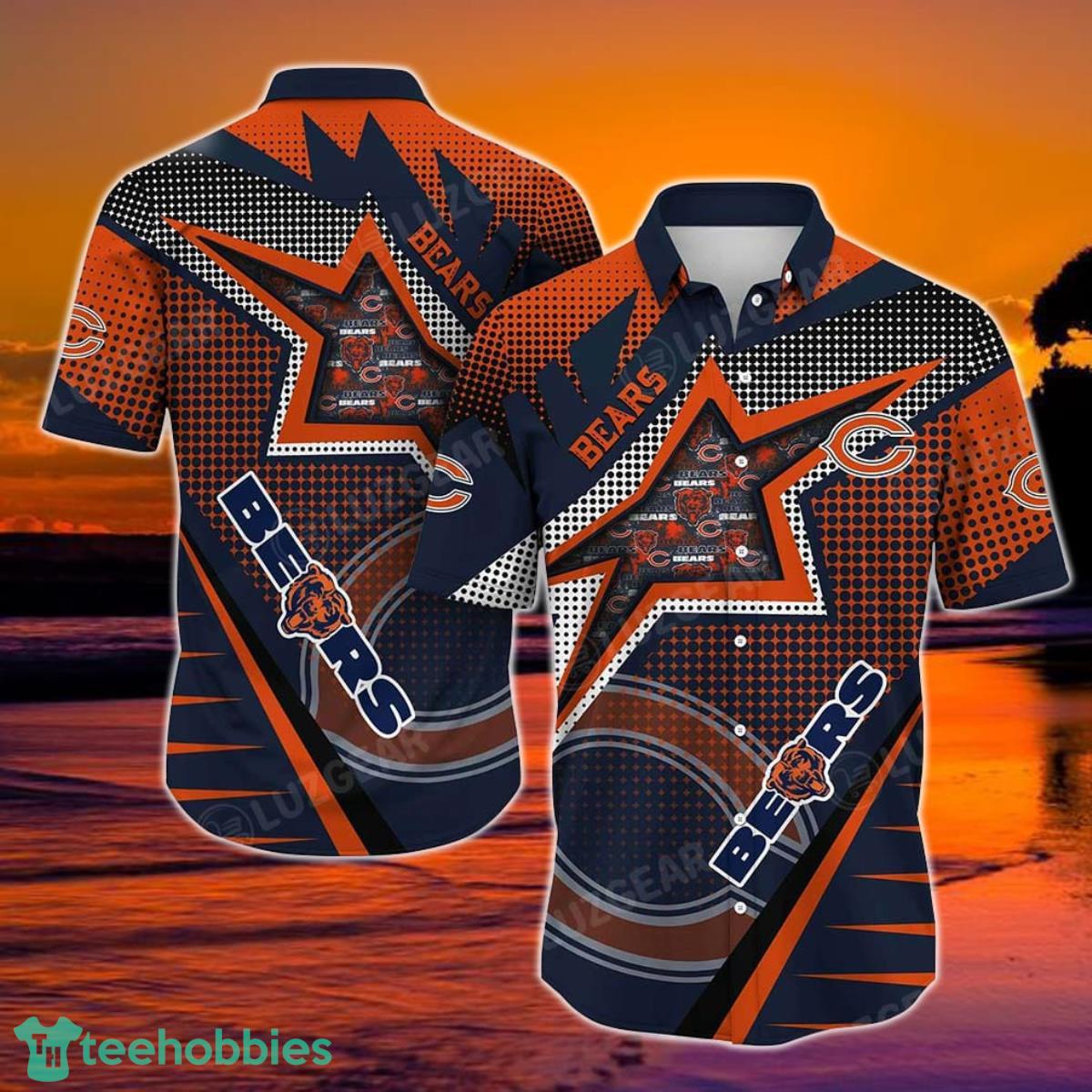 Chicago Bears NFL Football Beach Shirt For This Summer Graphic Print Hawaiian Shirt Big Fans Product Photo 1