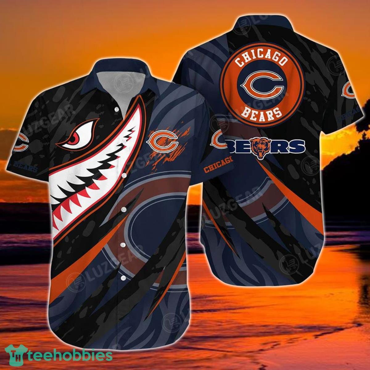 Chicago Bears NFL Hawaiian Shirt Graphic 3D Printed New Trends Summer For Fan NFL Enthusiast Product Photo 1