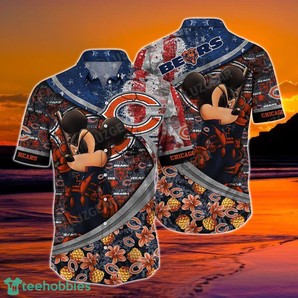 Chicago Bears NFL Hawaiian Shirt Mickey Graphic New Collection Trending Best Gift For Fans Product Photo 1