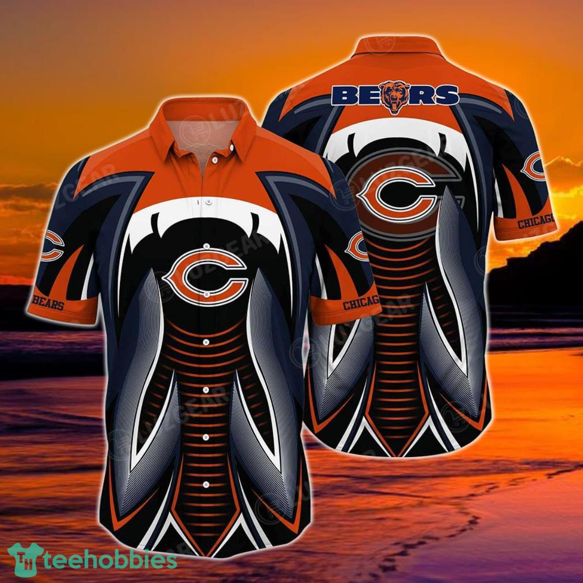 Chicago Bears NFL Hawaiian Shirt Summer Short Sleeve Button Down Shirt Gift For Best Fans Product Photo 1