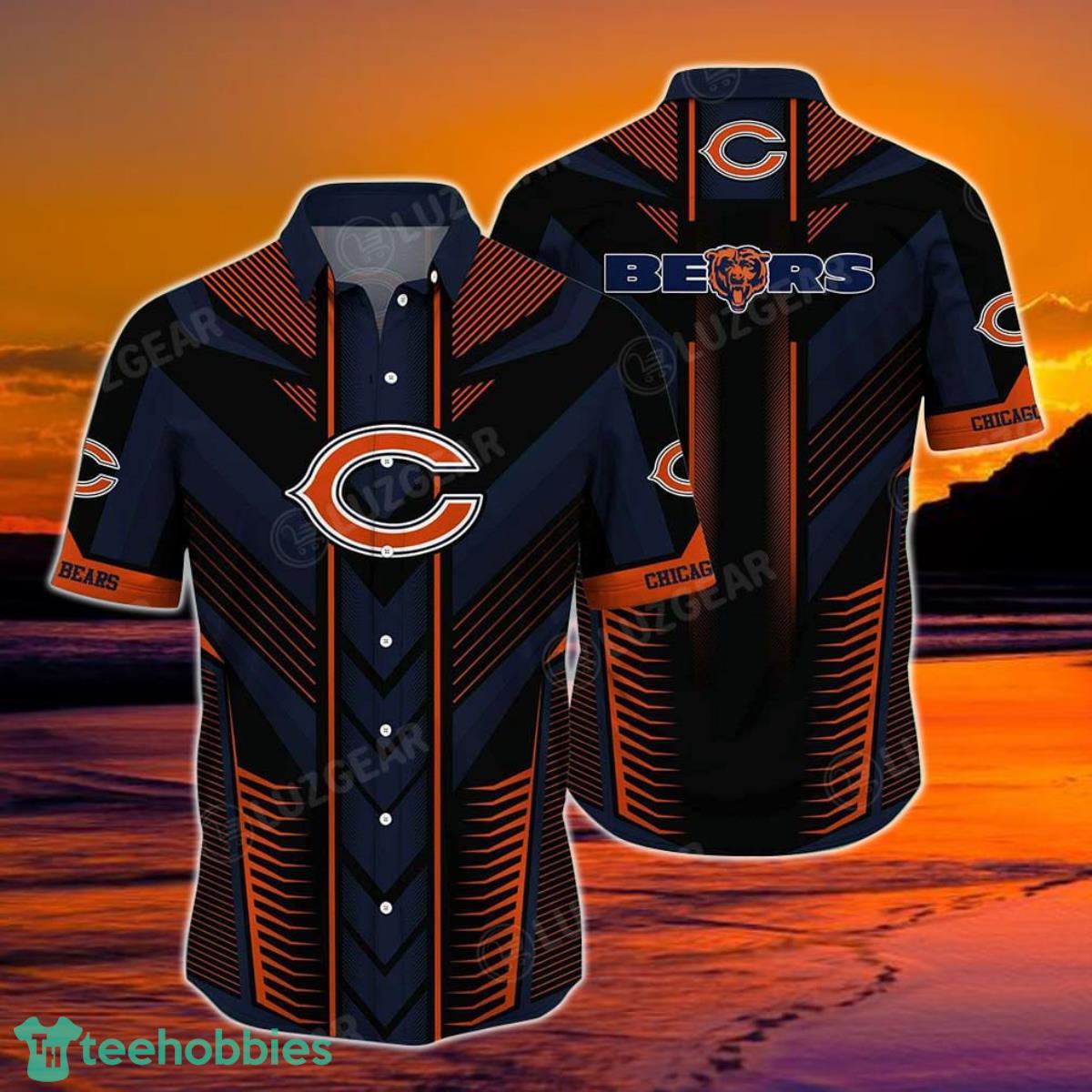 Chicago Bears NFL Hawaiian Shirt Summer Short Sleeve Button Down Shirt Gift For Big Fans Product Photo 1