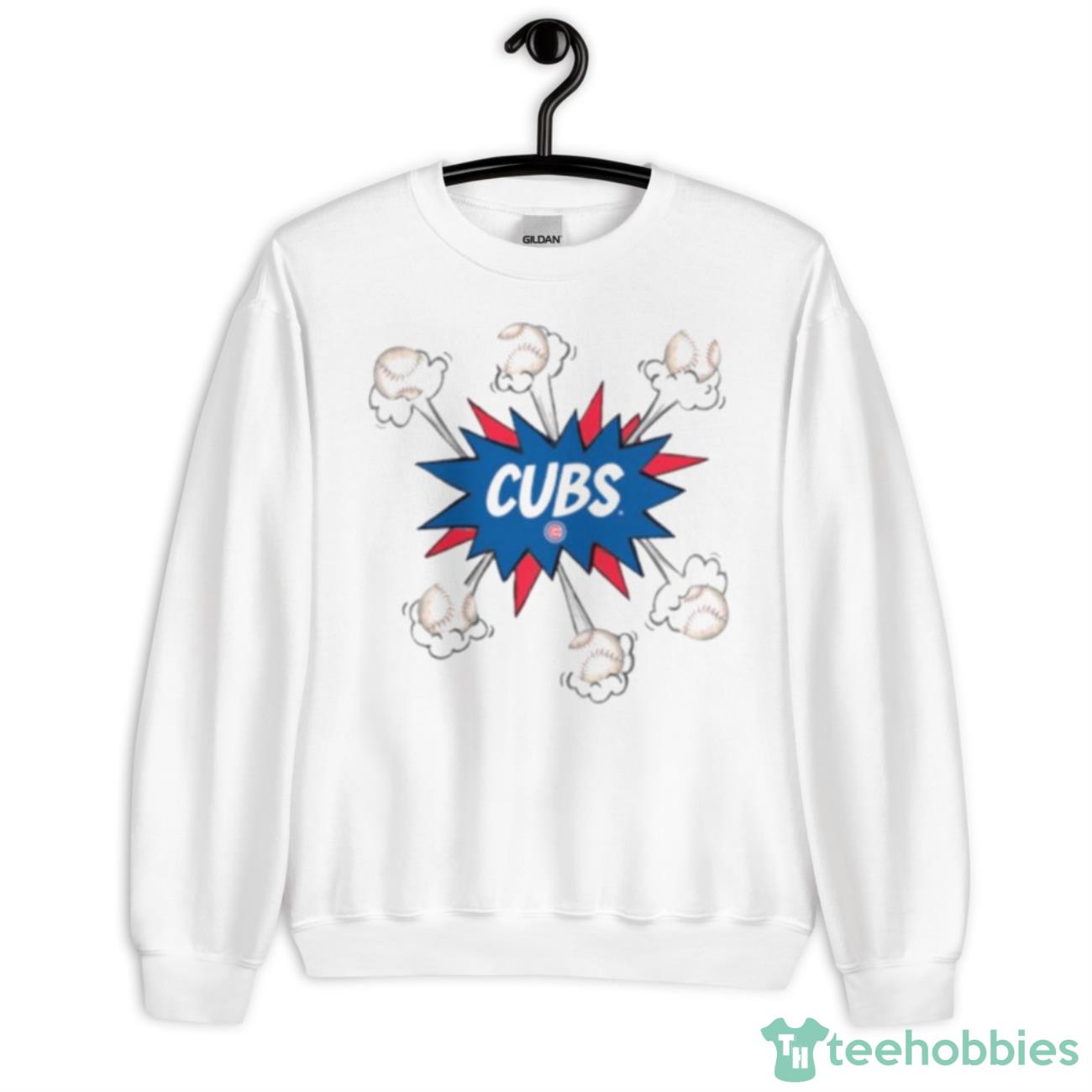 Chicago Cubs Baseball Pow Shirt - Unisex Heavy Blend Crewneck Sweatshirt