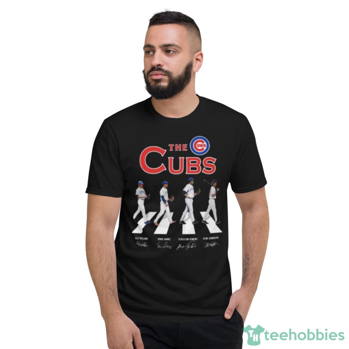 Chicago Cubs Billy Williams Ernie Banks Ferguson Jenkins Ryne Sandberg Signatures Shirt Product Photo 2
