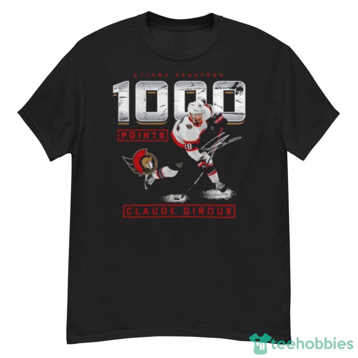 Claude Giroux Ottawa Senators Fanatics Branded 1,000 Career Points Shirt - G500 Men’s Classic T-Shirt