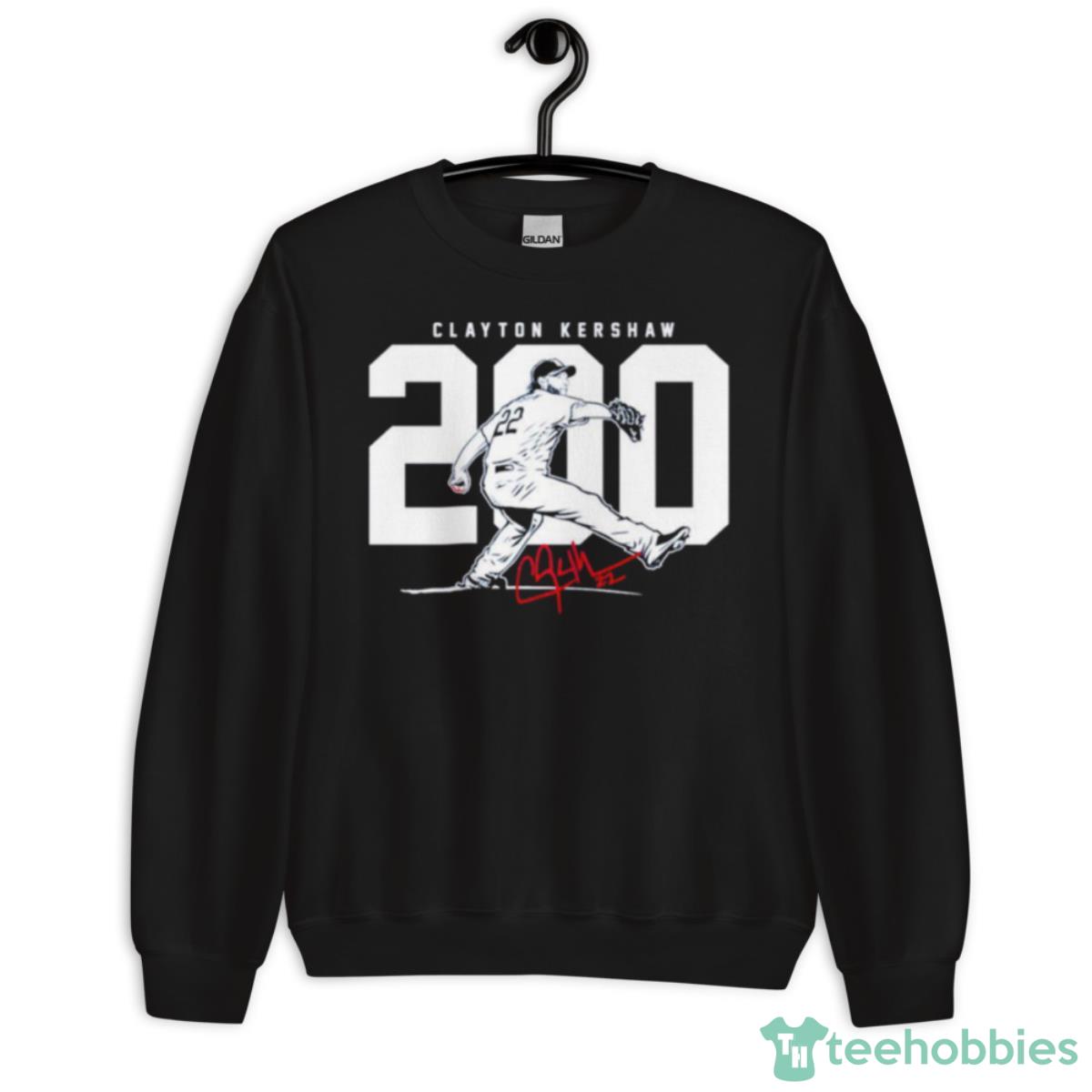 Clayton Kershaw 200 Signature Shirt - Unisex Crewneck Sweatshirt