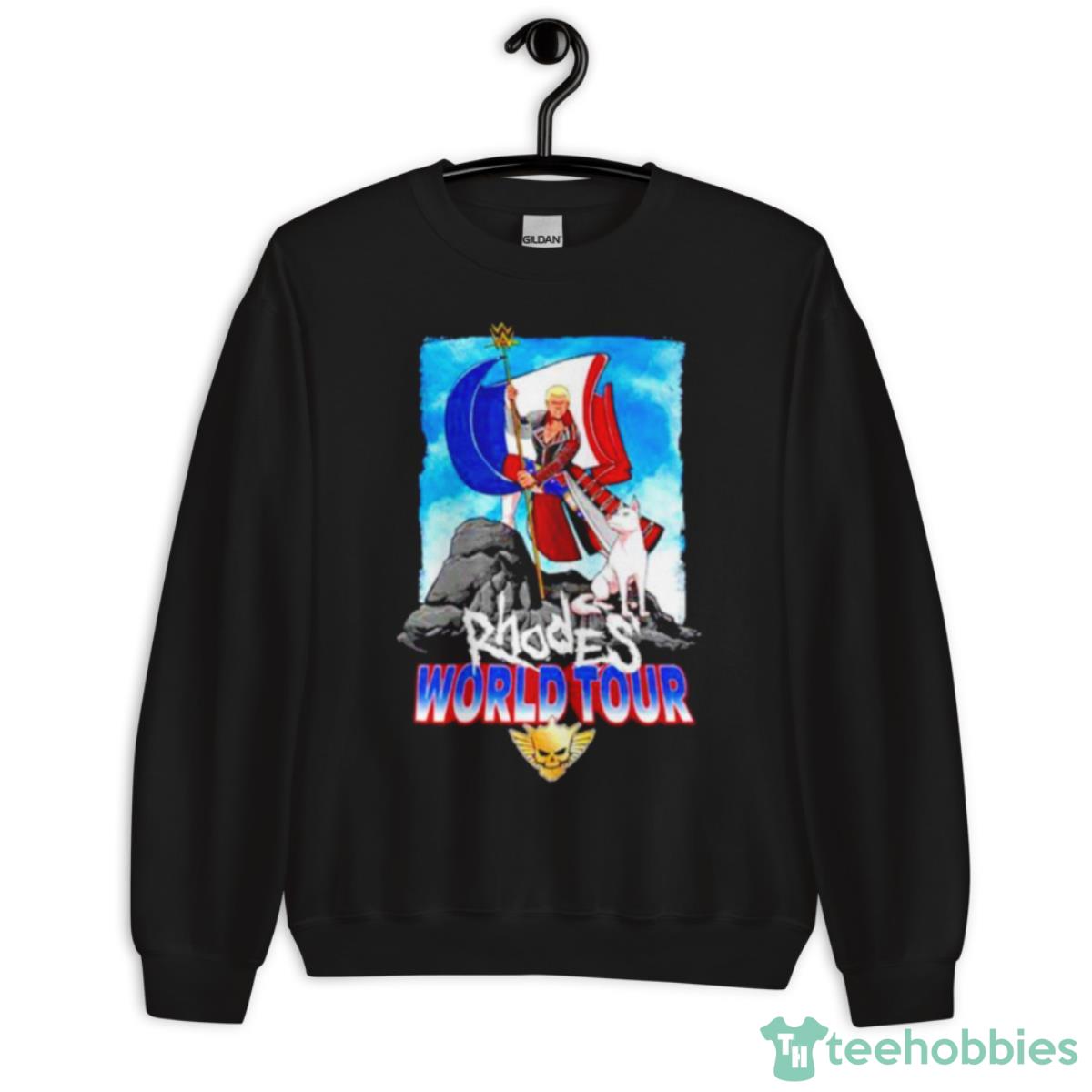 Cody Rhodes Rhodes World Tour France Flag Shirt - Unisex Crewneck Sweatshirt