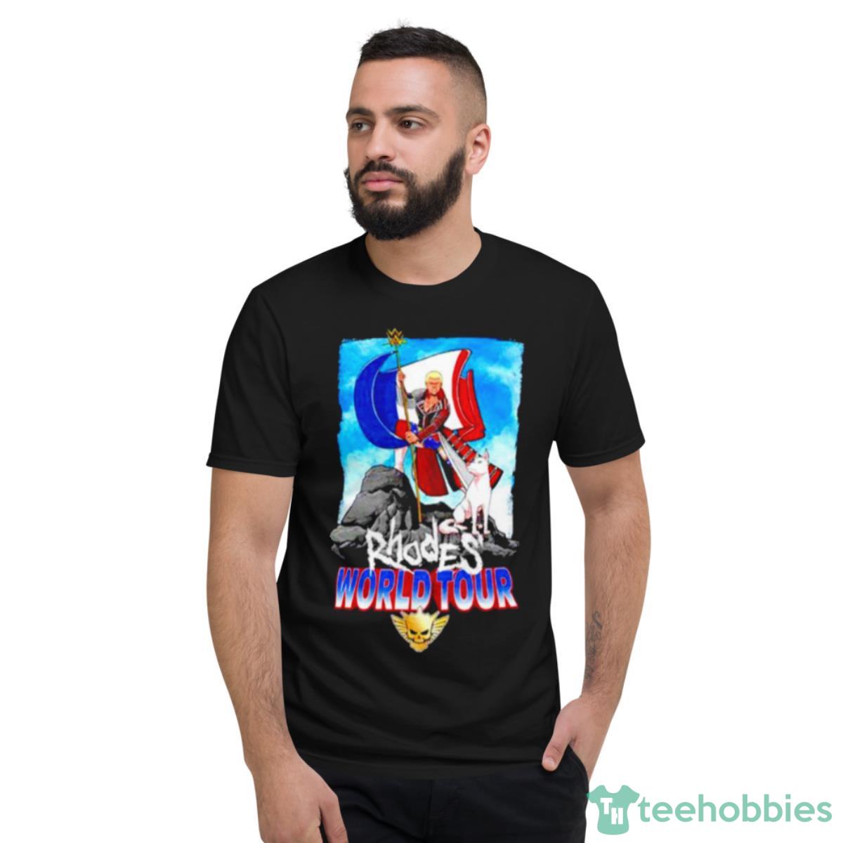 Cody Rhodes Rhodes World Tour France Flag Shirt - Short Sleeve T-Shirt