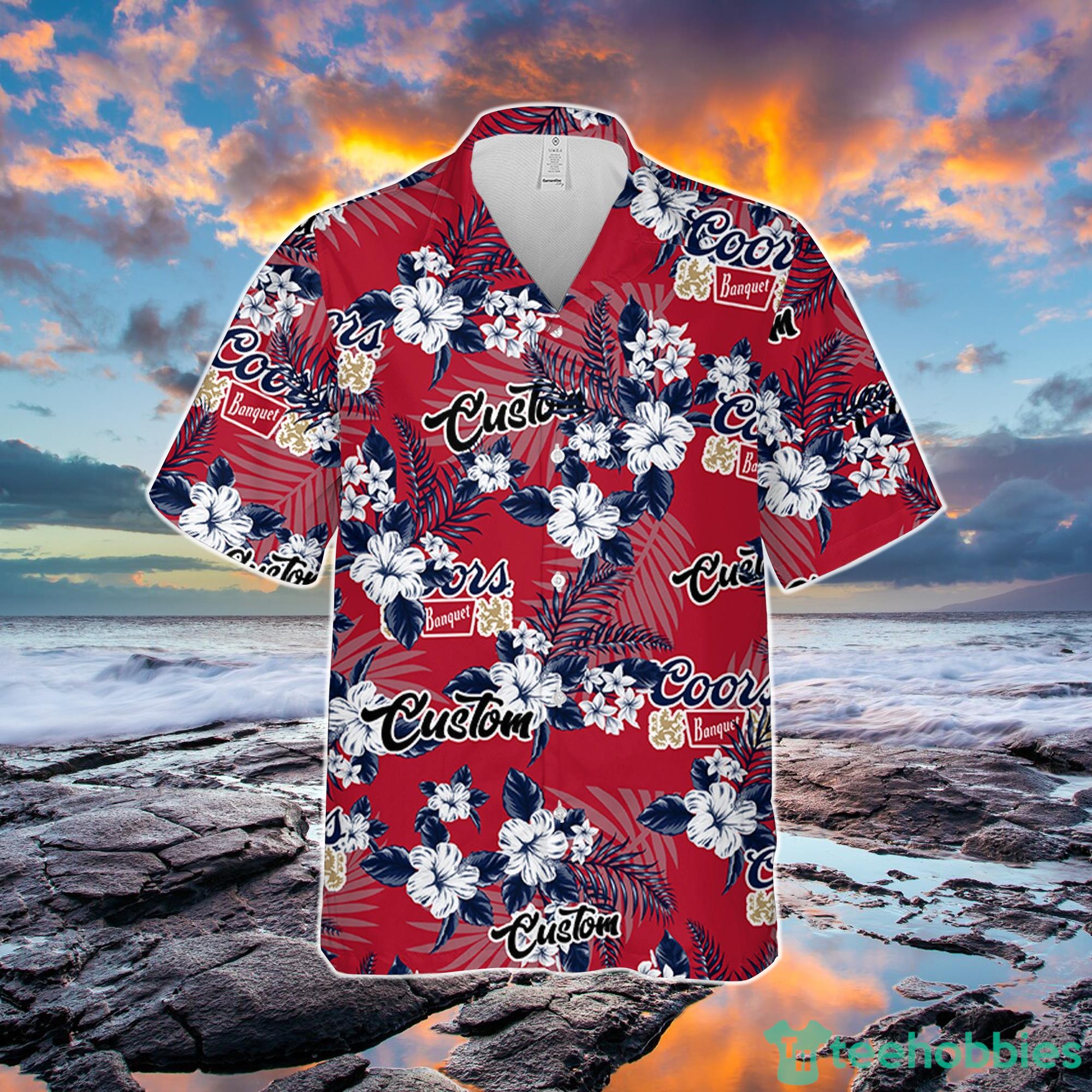 Coors Banquet Hawaiian Shirt Flowers Pattern Personalized Gift Men And Women Product Photo 2