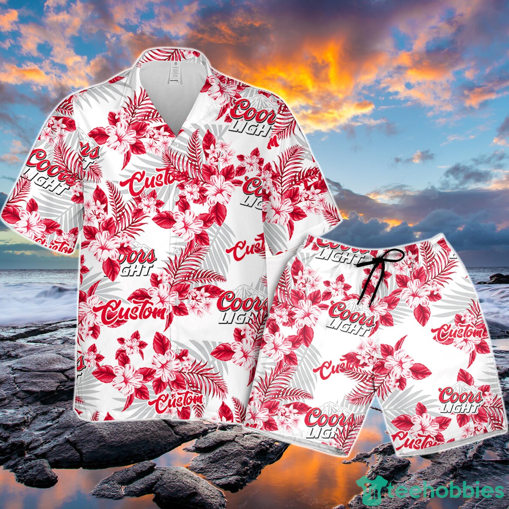 Coors Light Hawaiian Shirt Flowers Pattern Personalized Gift Men And Women Product Photo 1