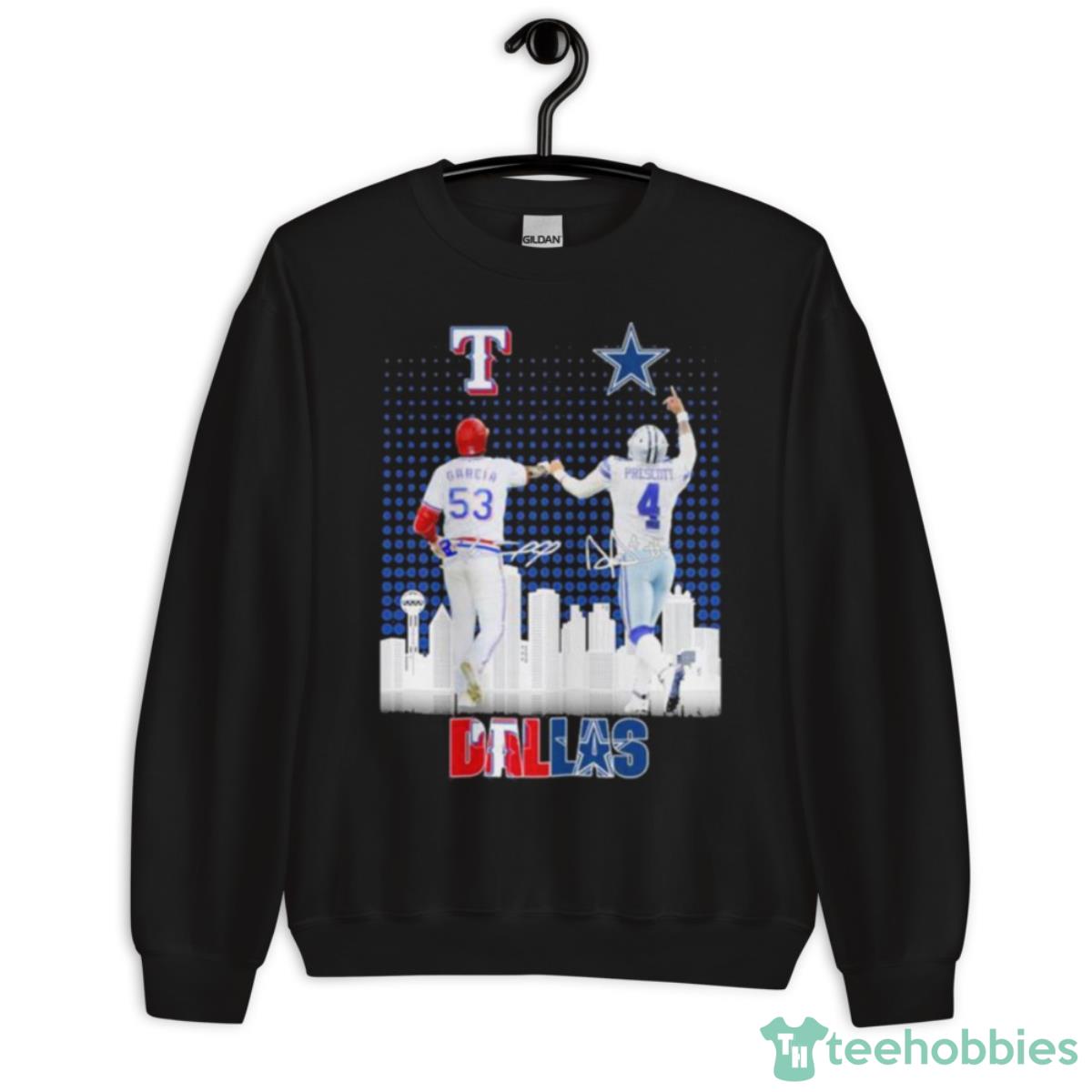 Dallas Adolis García And Dak Prescott Signatures Shirt - Unisex Crewneck Sweatshirt