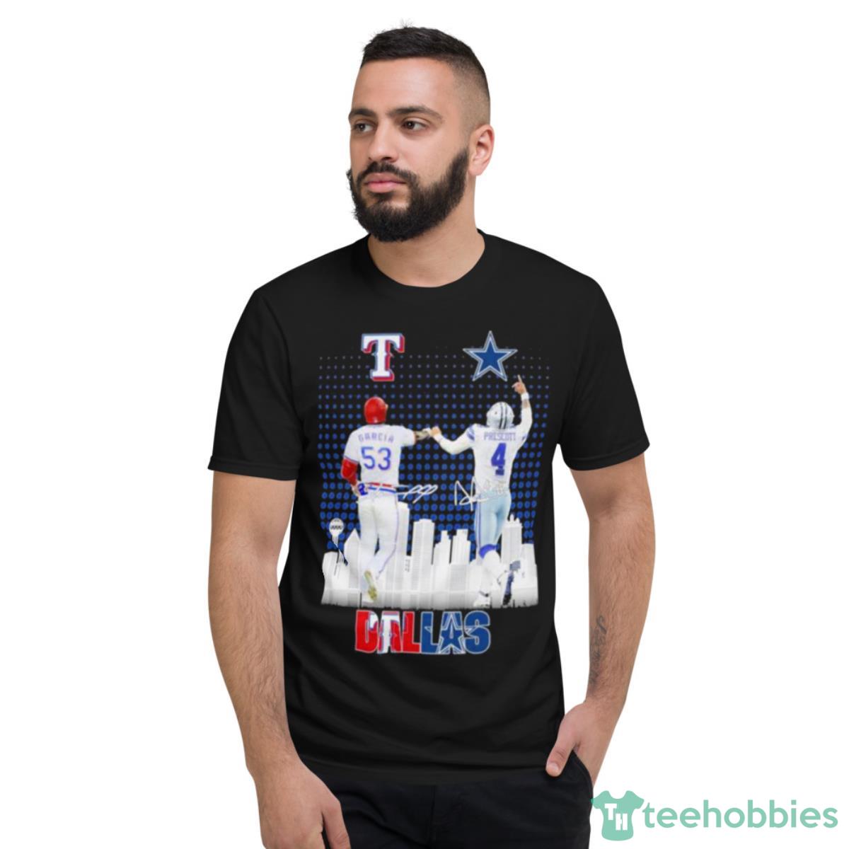 Dallas Adolis García And Dak Prescott Signatures Shirt - Short Sleeve T-Shirt