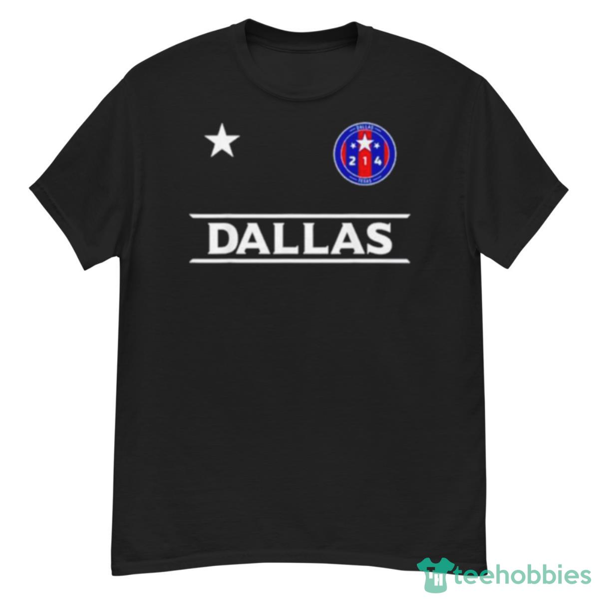 Dallas City 214 Round Badge With Stars Texas Shirt - G500 Men’s Classic T-Shirt