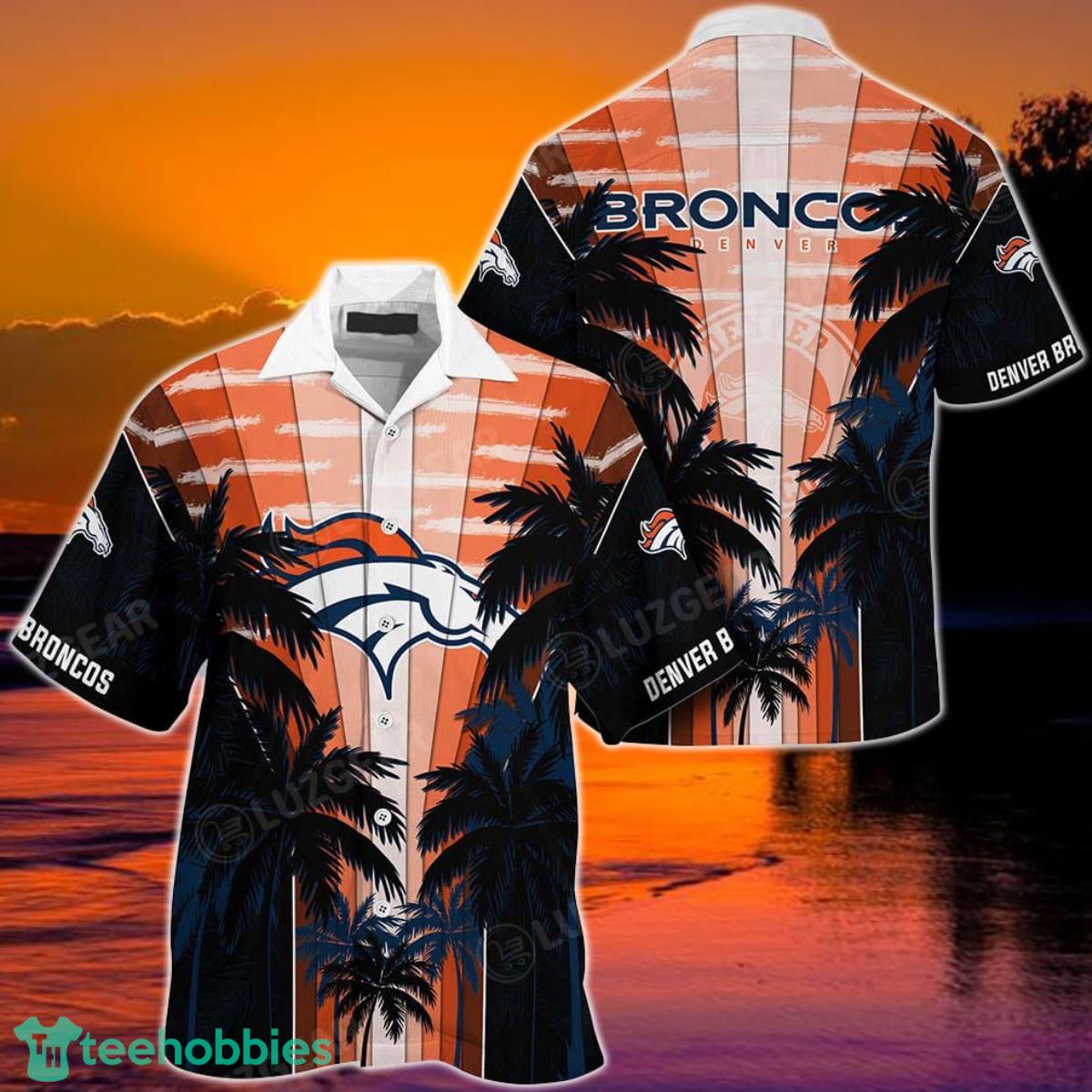 Denver Broncos NFL Football Hawaiian Shirt, Trending Beach Shirt Style For Big Fans Product Photo 1