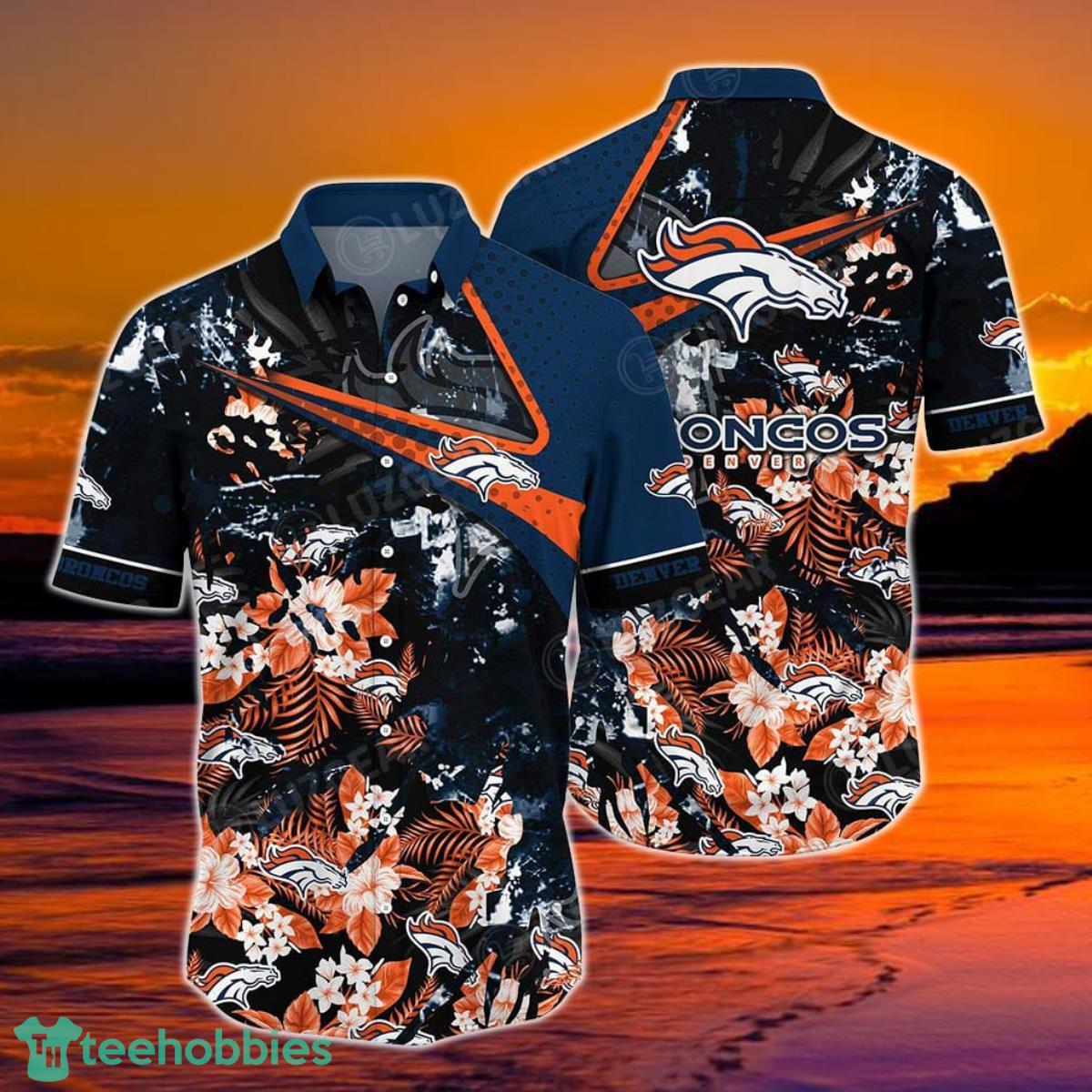 Denver Broncos NFL Hawaiian Shirt Tropical Pattern New Hot Trend Summer For Sports Fans NFL Product Photo 1