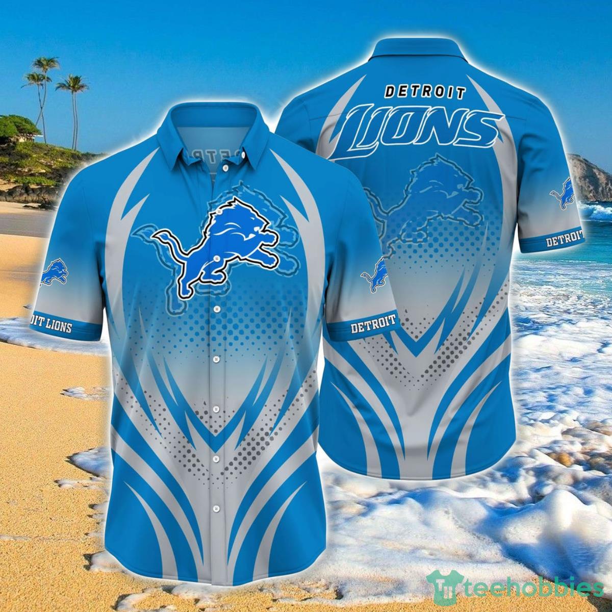 Detroit Lions NFL Hawaiian Shirt 3D Print Gift For Fan Product Photo 1