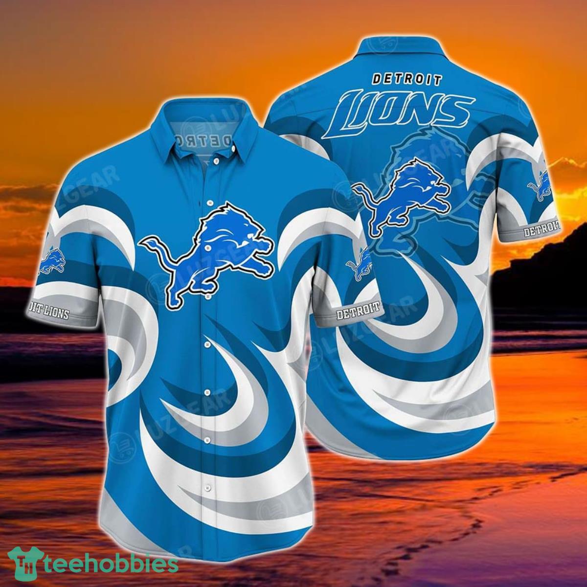 Detroit Lions NFL Hawaiian Shirt Short Style Hot Trending Summer For Awesome Fans Product Photo 1