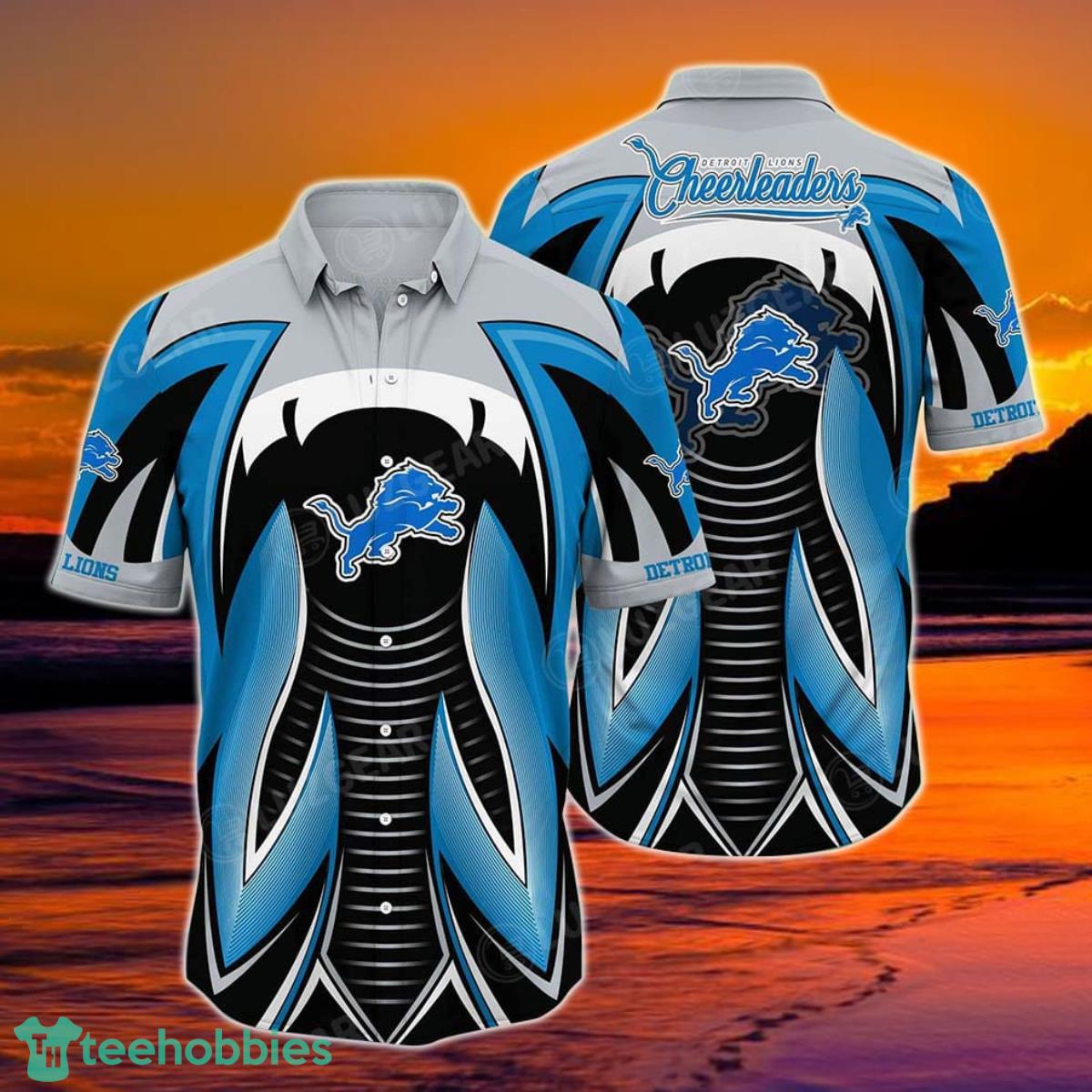 Detroit Lions NFL Hawaiian Shirt Summer Short Sleeve Button Down Shirt Gift For Best Fans Product Photo 1