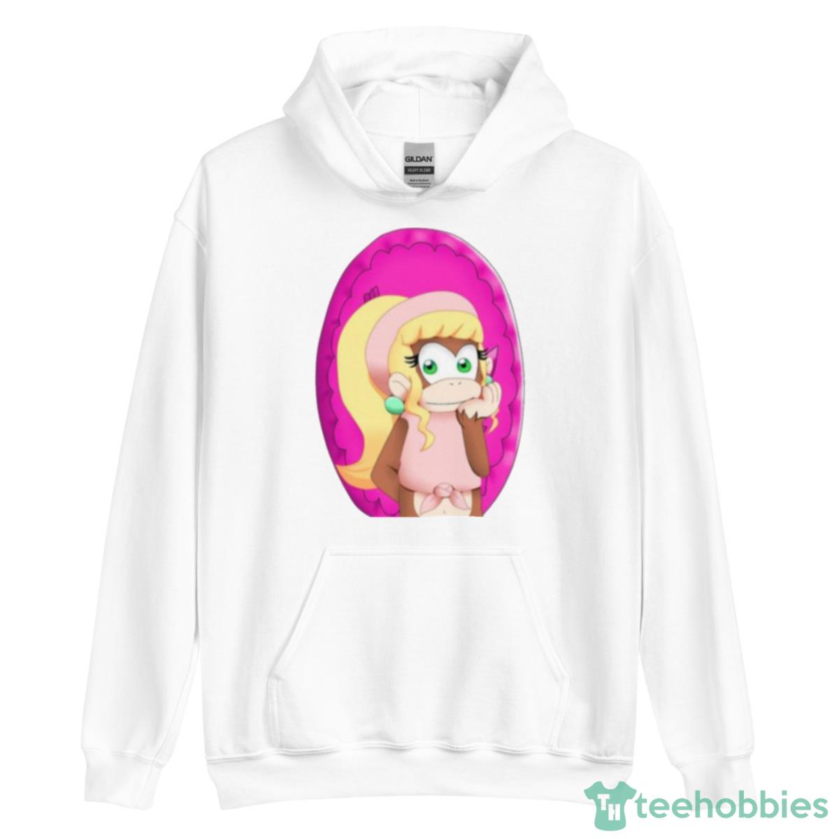 Dixie Kong With Banana Coin Donkey Kong Shirt image Dixie Kong With Banana Coin Donkey Kong Shirt - Unisex Heavy Blend Hooded Sweatshirt