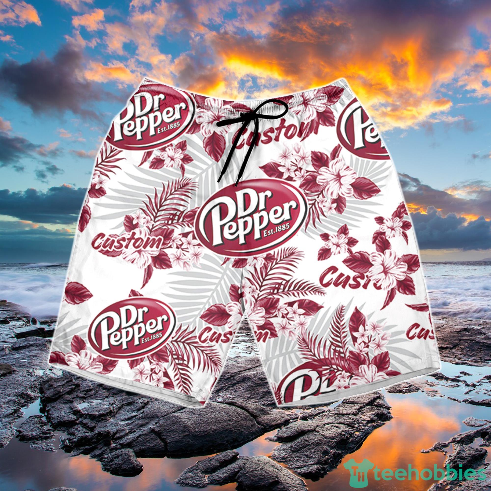 Dr.Pepper Hawaiian Shirt Flowers Pattern Personalized Gift Men And