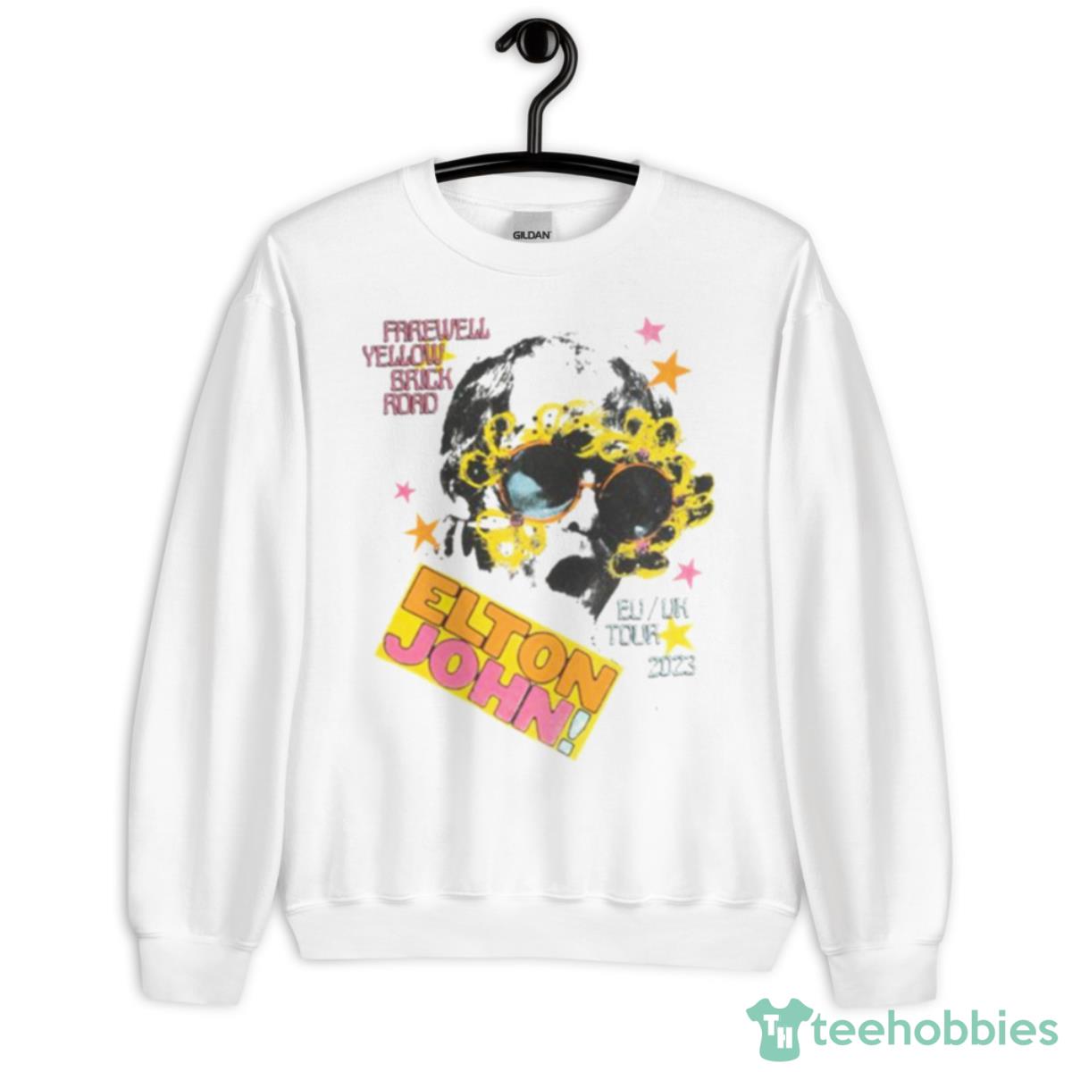 Elton John EU UK 2023 Tour Piano Key Shirt - Unisex Heavy Blend Crewneck Sweatshirt