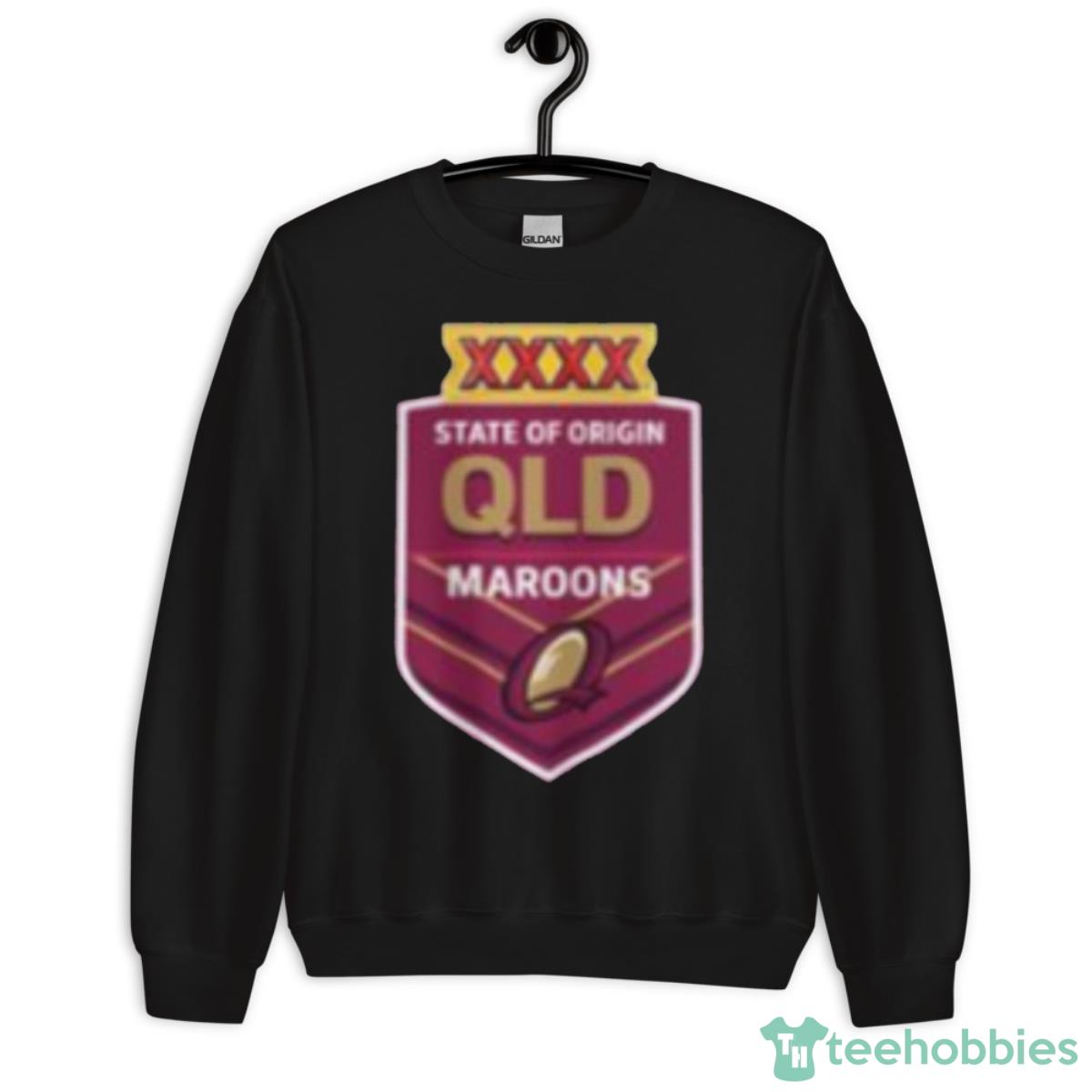 Exelent Queensland Maroons Design Rugby Shirt - Unisex Crewneck Sweatshirt