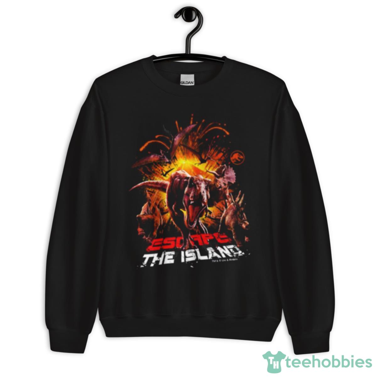 Exploded Island Jurassic World Shirt - Unisex Crewneck Sweatshirt