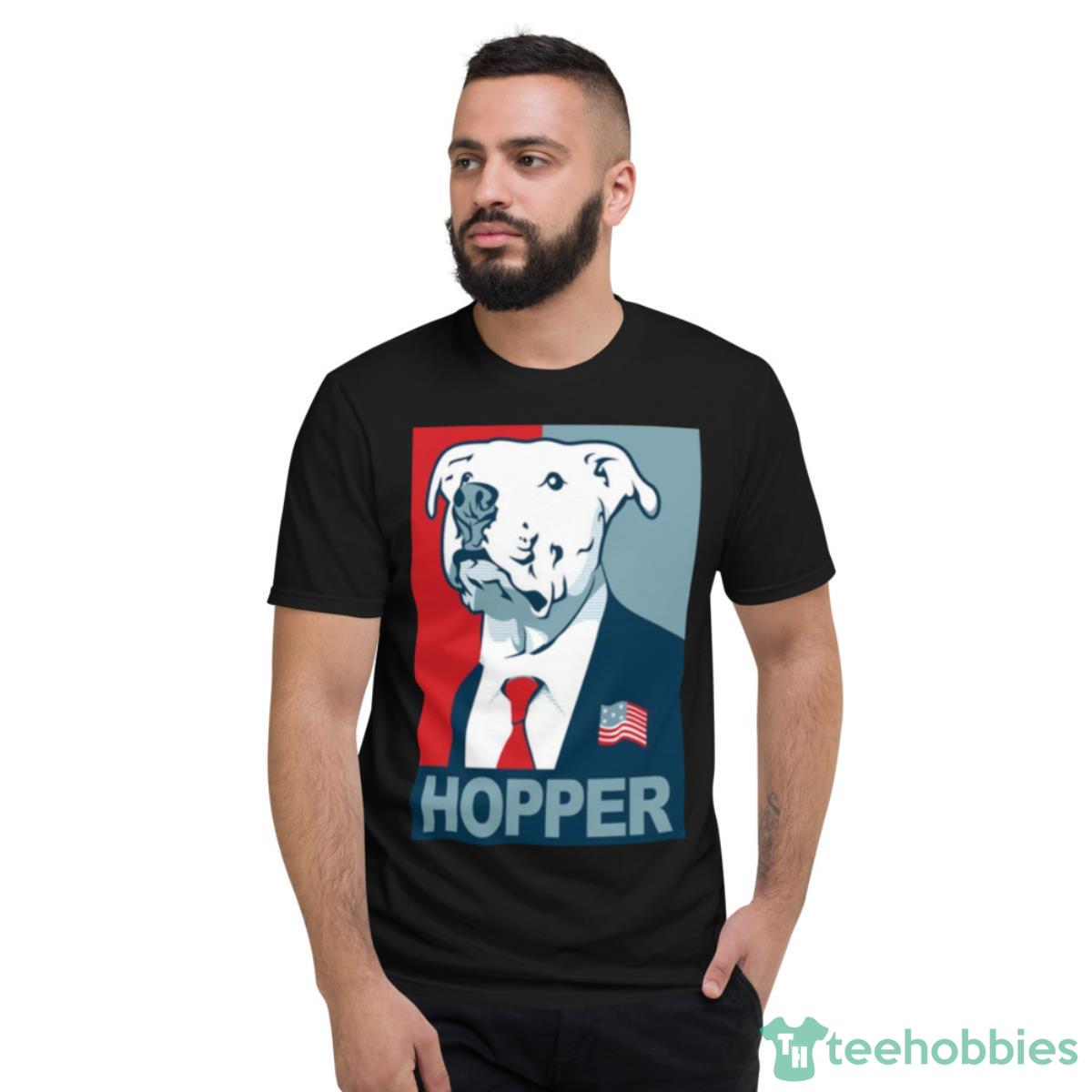 Feel The Hopper Red White And Hopper Shirt - Short Sleeve T-Shirt