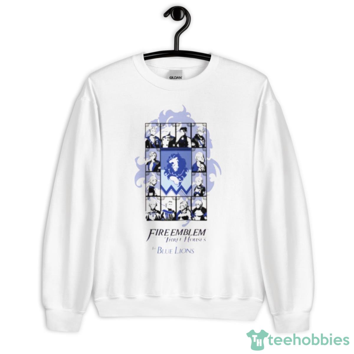 Fire Emblem Three Houses The Blue Lions Featuring Male Byleth Shirt - Unisex Heavy Blend Crewneck Sweatshirt