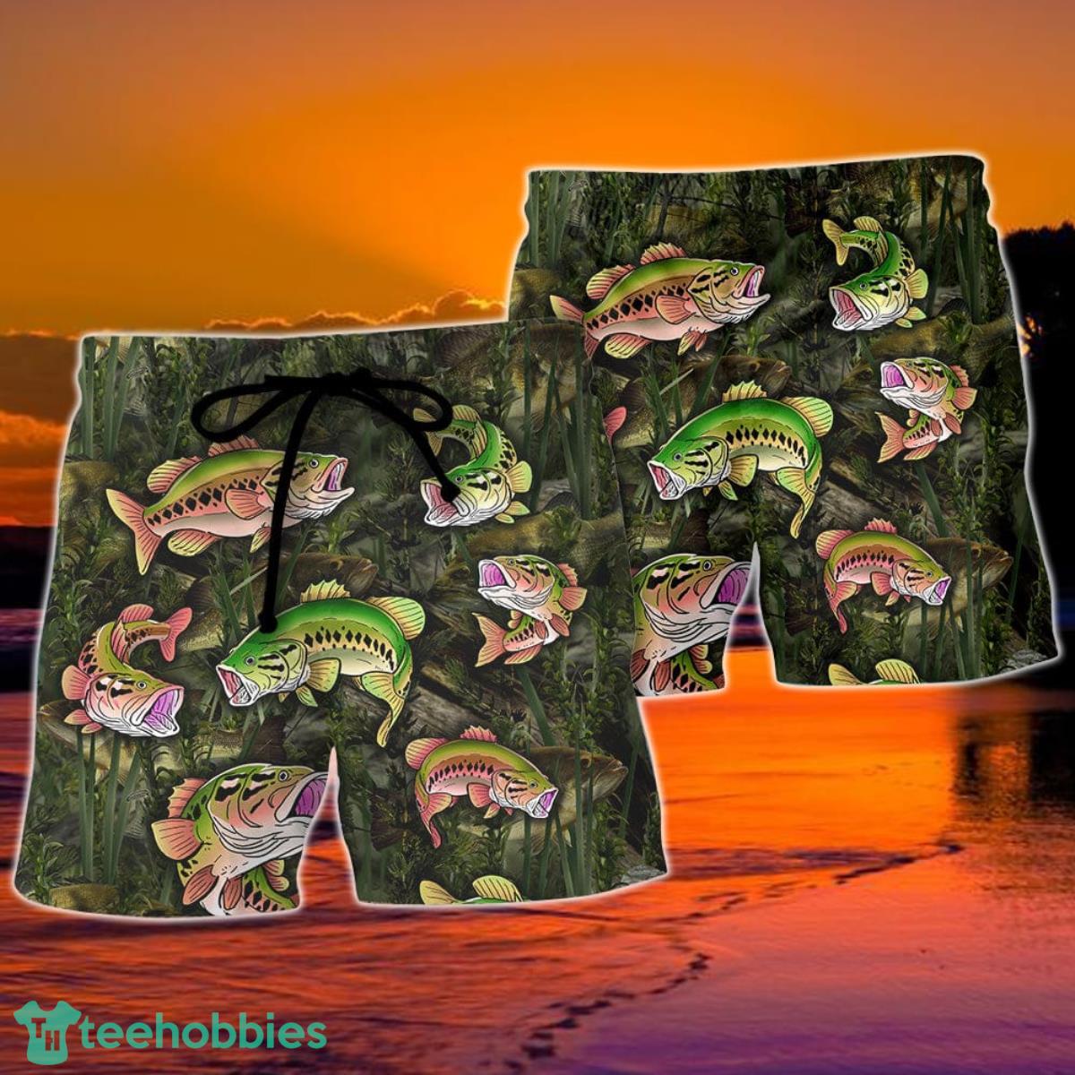 Fishing Amazing Style Hawaii Shorts For Men Summer Beach Shorts Product Photo 2