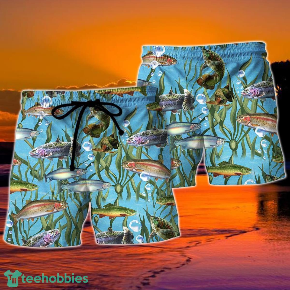 Fishing Is Like Boobs Hawaii Shorts For Men Product Photo 2
