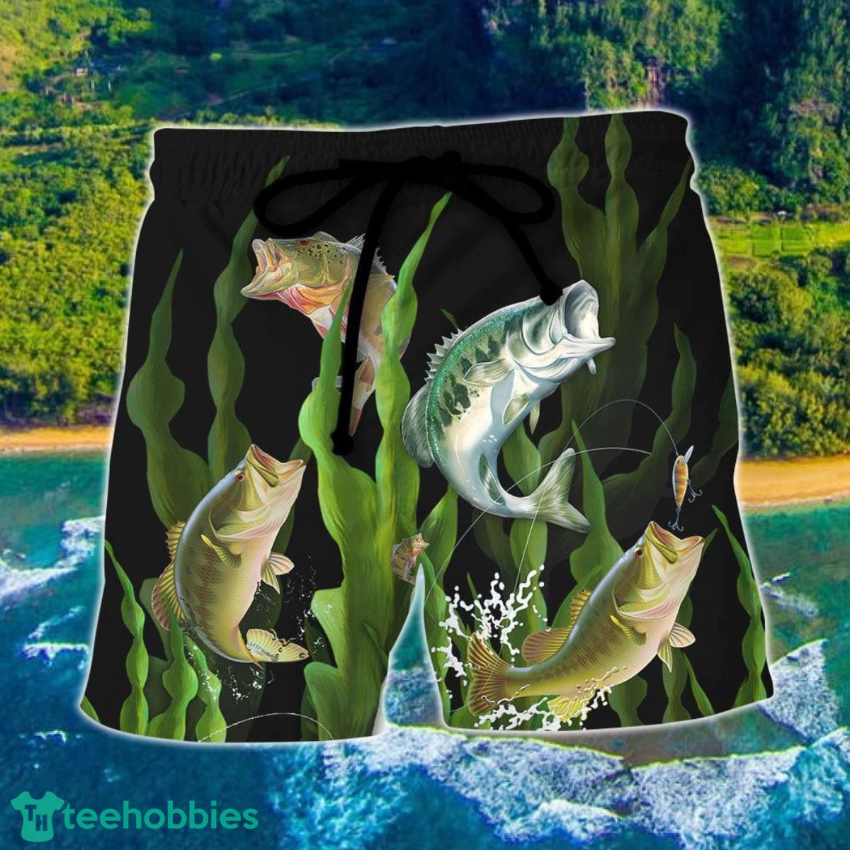 Fishing It's All About How You Wiggle Your Worms Hawaii Shorts For Men - Summer Beach Shorts Product Photo 1
