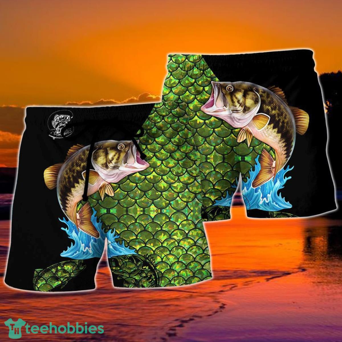 Fishing On Weekends I Hook Up With Big Girls Hawaii Shorts For Men - Summer Beach Shorts Product Photo 2