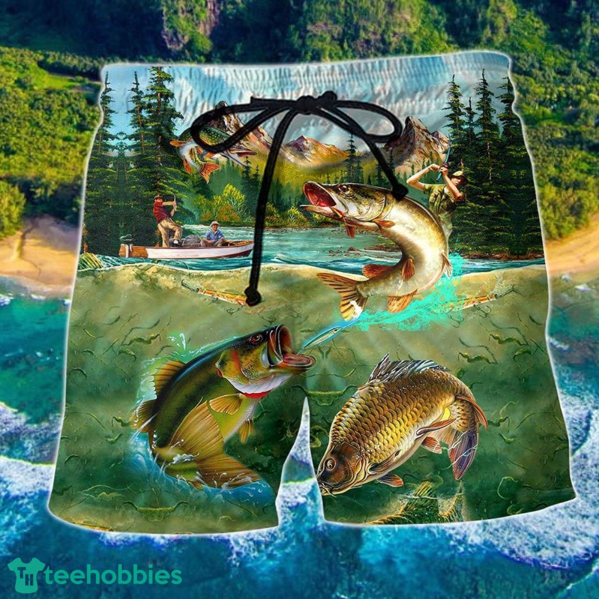 Fishing So Special Fishing Hawaii Shorts For Men - Summer Beach Shorts Product Photo 1