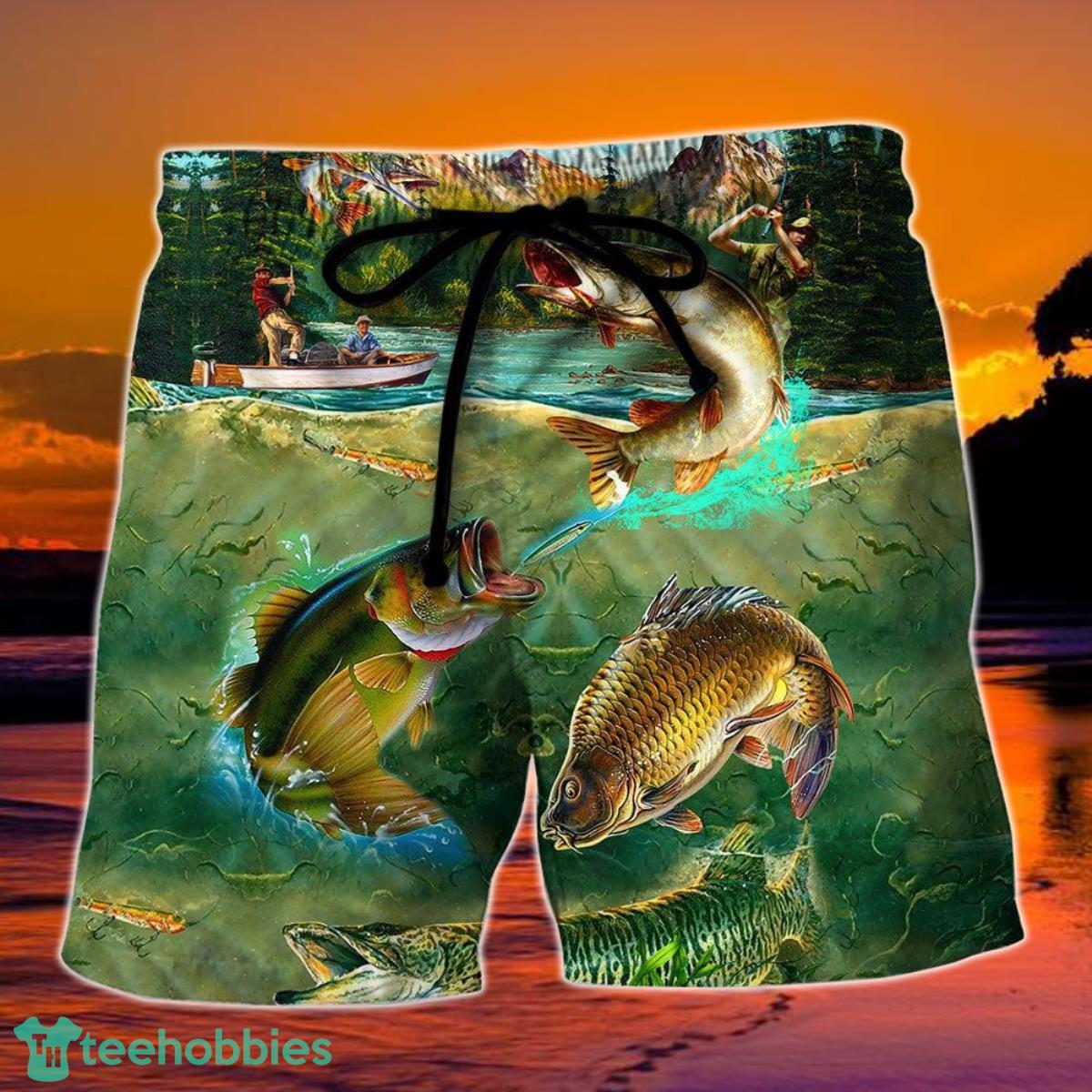Fishing Special Beautiful Hawaii Shorts For Men - Summer Beach Shorts Product Photo 1