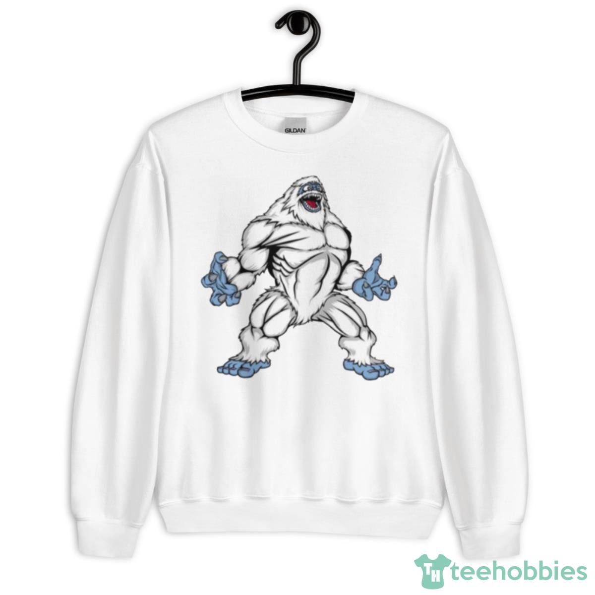 Funny Abominable Snowman Graphic Design Shirt - Unisex Heavy Blend Crewneck Sweatshirt