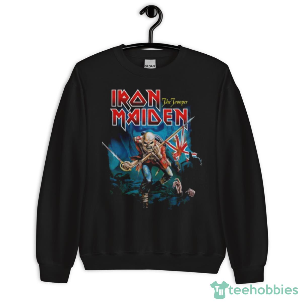Funny Iron Maiden Trooper Eddie Large Eyes 2023 Shirt - Unisex Crewneck Sweatshirt