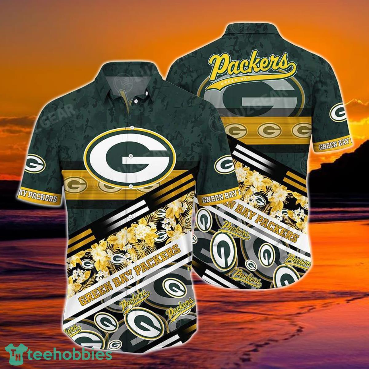 Green Bay Packers NFL Hawaiian Shirt, Graphic Tropical Pattern 3D Printed Beach Shirt Summer Best Gift For Fans Product Photo 1
