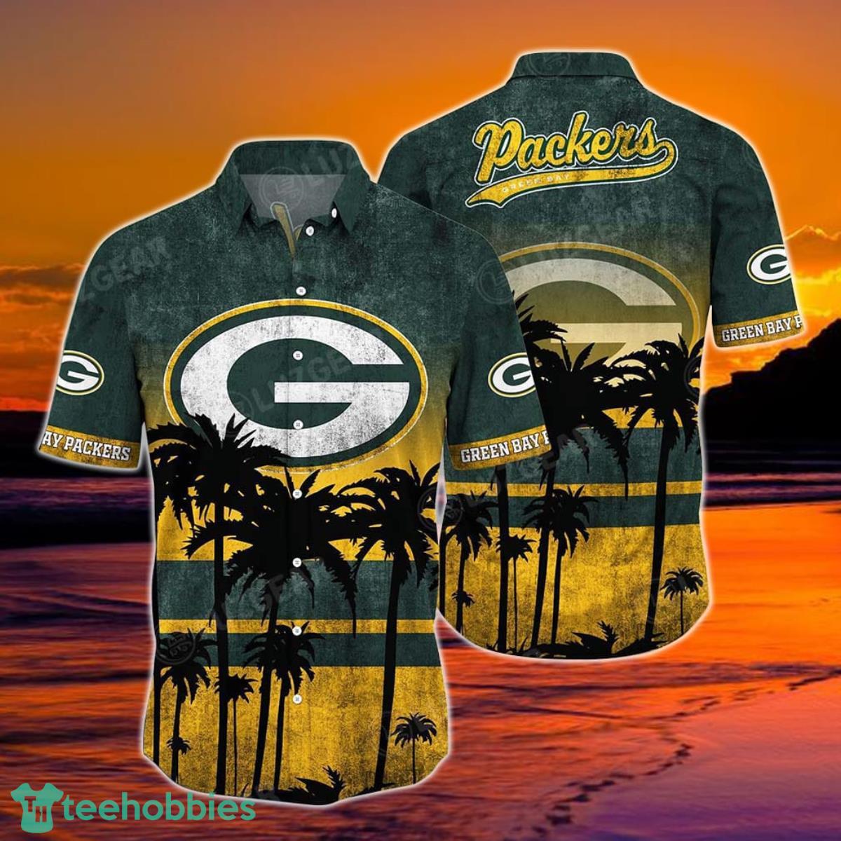 Green Bay Packers NFL Hawaiian Shirt Tropical Patterns Graphic New Collection Summer Gift For Fan NFL Product Photo 1
