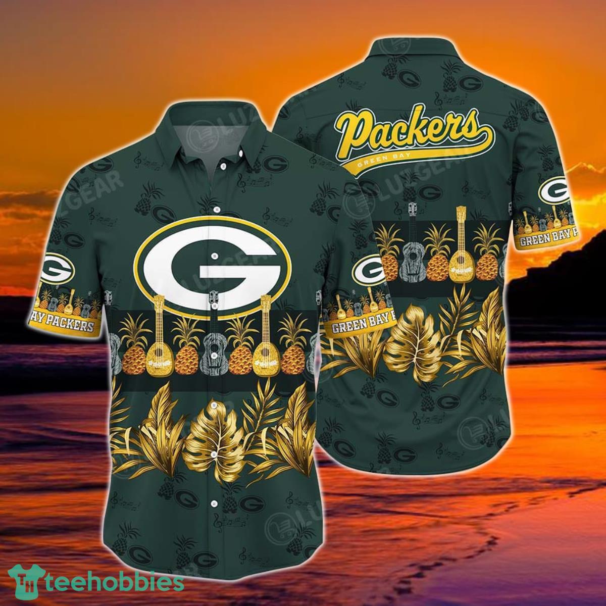 Green Bay Packers NFL Hawaiian Shirt Tropical Patterns Graphic Trends Summer Gift For Fan NFL Product Photo 1