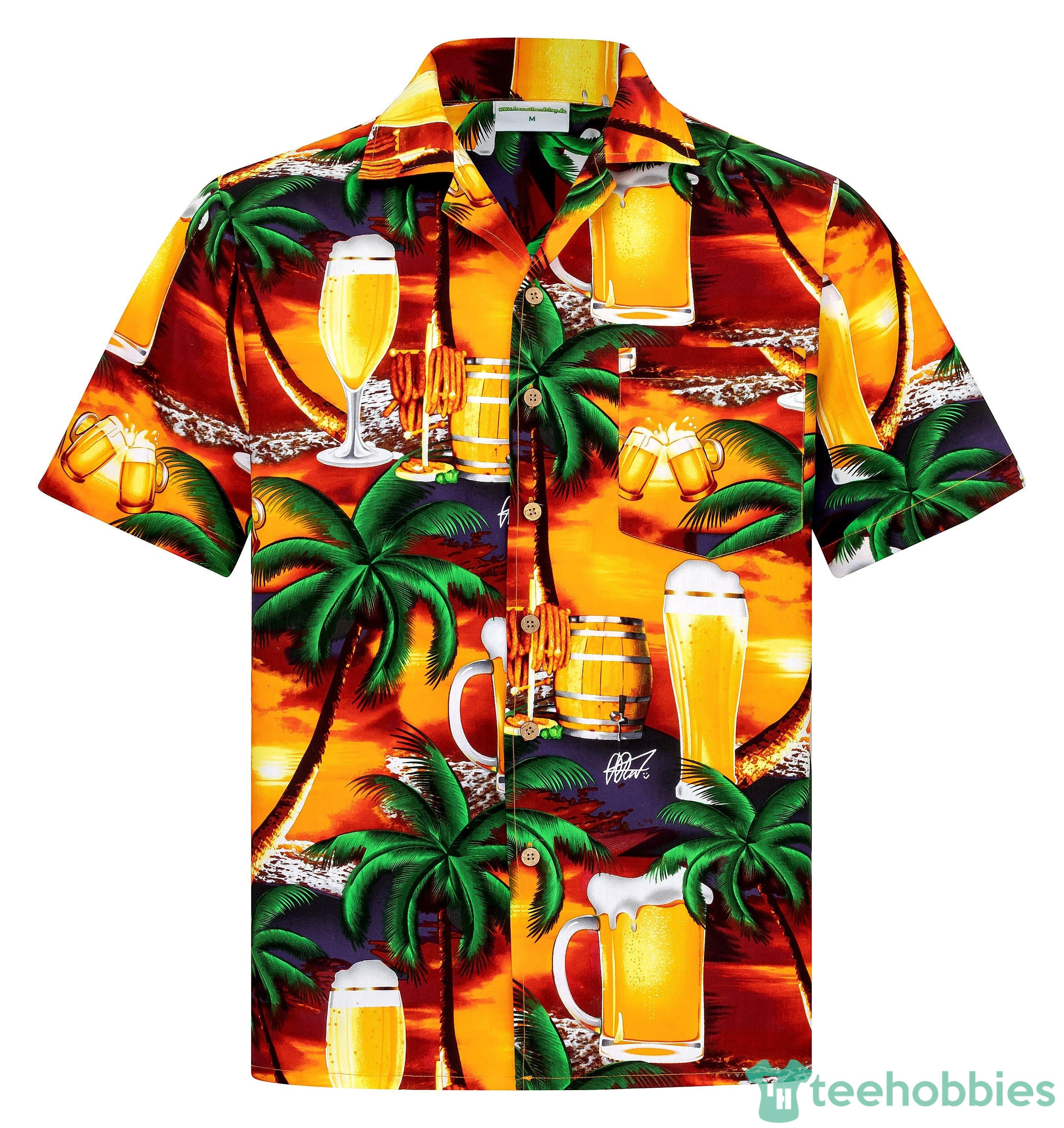 Hawaiian Shirt Beer in Paradise For Fan Product Photo 1