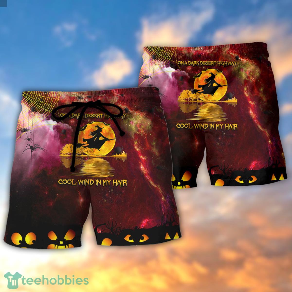 Hippie Halloween On A Dark Desert Highway Cool Wind In My Hair Witch Summer Beach Hawaii Shorts Product Photo 2