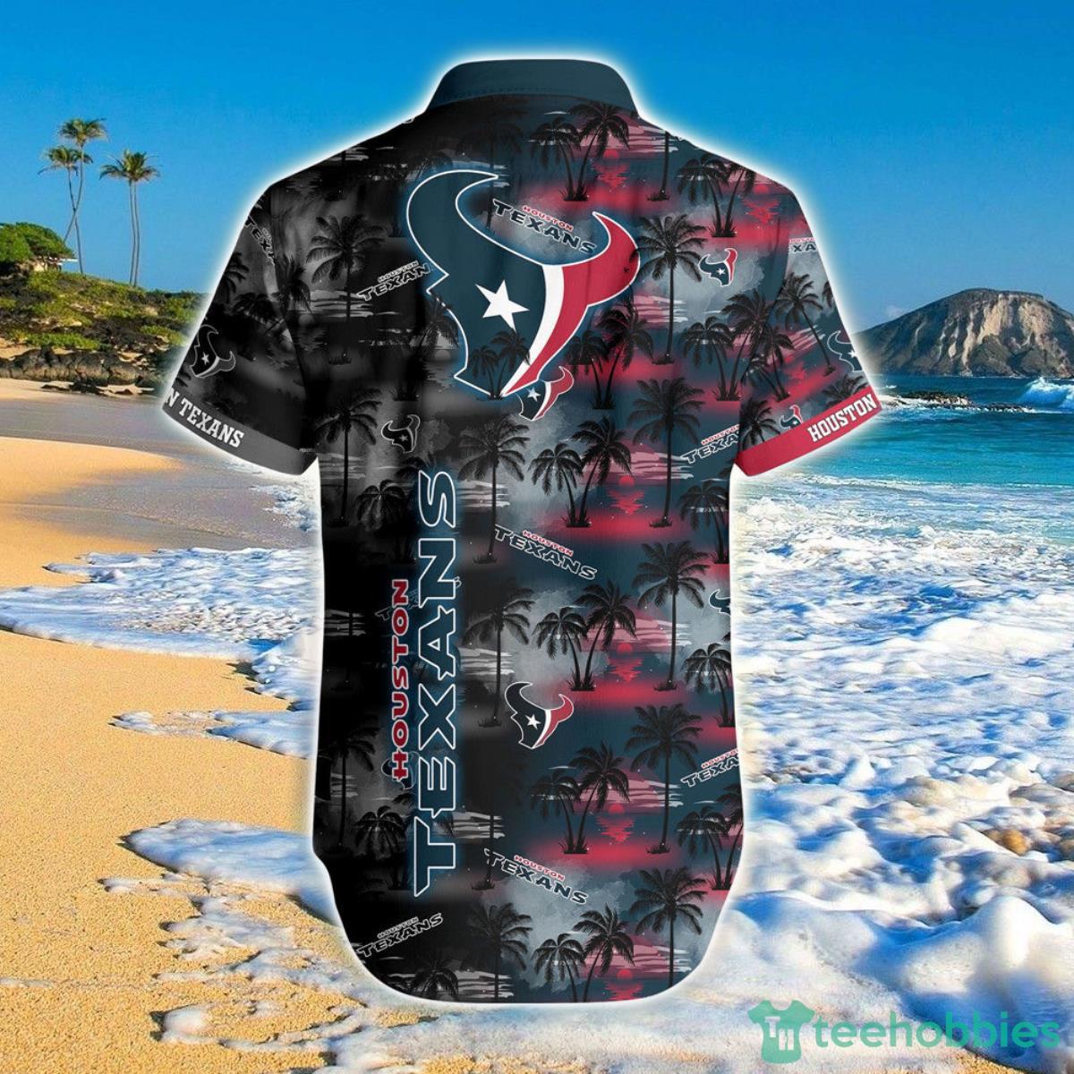Houston Texans Hawaiian Shirt Palm Tree Pattern For Men And Women Product Photo 2