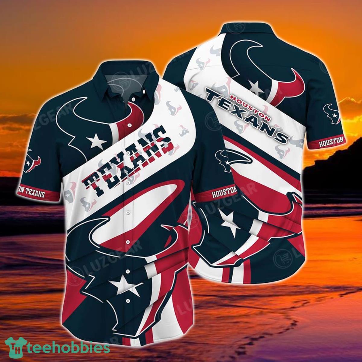 Houston Texans NFL Beach Shirt For Sports Best Fans This Summer NFL Hawaiian Shirt Product Photo 1