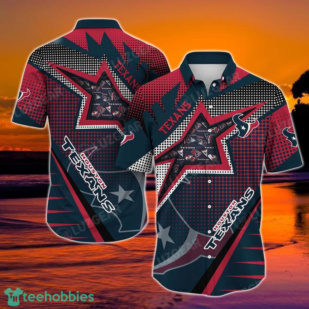 Houston Texans NFL Football Beach Shirt For This Summer Graphic Print Hawaiian Shirt Big Fans Product Photo 1